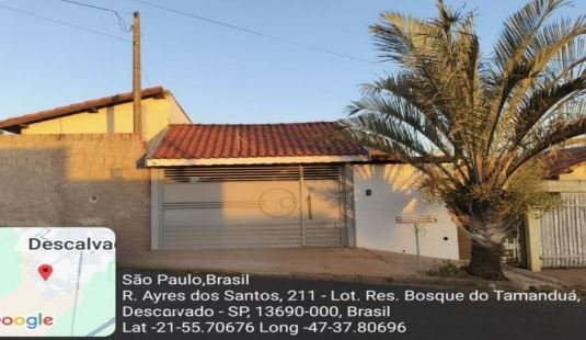 Casa em Descalvado, Residencial Bosque Do Tamanduá, Rua Ayres Dos Santos, 211, Residencial Bosque Do Tamanduá, SP. Área: 64.99m2