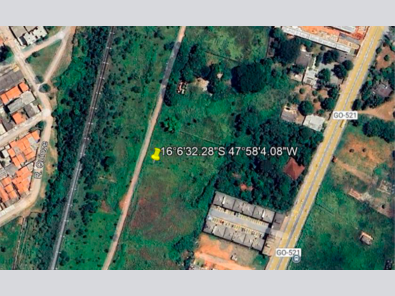 Terreno em Valparaíso de Goiás, Chácaras Saia Velha, Rua 1 Sn (lote 11 Da Quadra 02) Chácaras Saia Velha, GO. Área: 4408.5m2