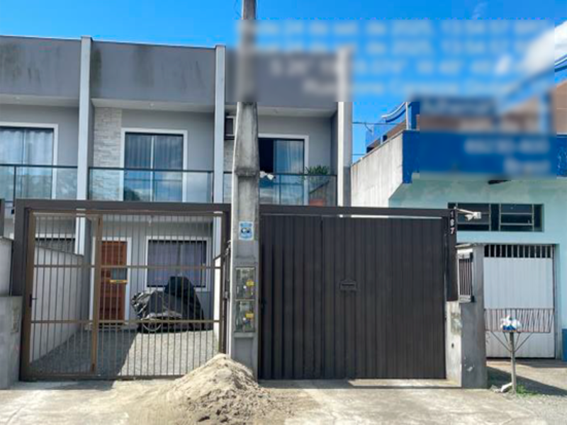 Casa em Joinville, Adhemar Garcia, Rua Ivone Carazzai Giuliari 187 Casa 04 Adhemar Garcia, SC. Área: 72.77m2