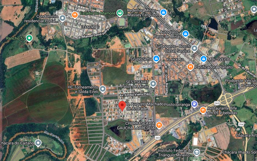 Terreno em Patos de Minas, PLANALTO, Rua Augusto Machado De Andrade (lote 25, Quadra 12) S/n Planalto, MG. Área: 250m2 - imagem 0