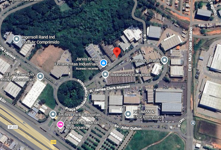 Galpão em Campinas, Techno Park, Rua James Clerk Maxwell, (lt. 03, Qd. G) 570 Techno Park, SP. Área: 3508.72m2