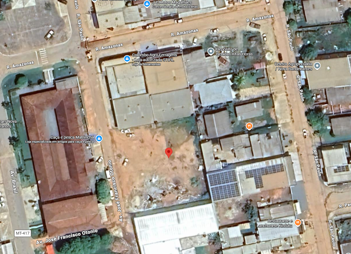 Terreno - Nova Bandeirantes/MT - Av. José Francisco Otênio No Ri Consta Av. Brasil) S/n Loteamento Nova Bandeirantes