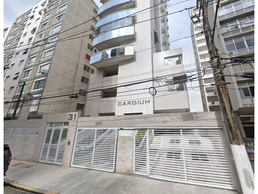 Apartamento em Santos, Boqueirão, Rua Doutor Artur Porchat de Assis 31 - Apartamento n° 21 (2° andar), Edifício Residencial Cardium, com direito a 4 vagas de garagem.  - Boqueirão, SP. Área: 214.35m2