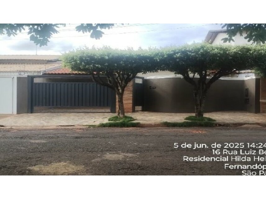 Casa em Fernandópolis, Residencial Hilda Helena, Rua Nair Rosa Corado 315 - Casa (Lote 19 da Quadra 03) - Residencial Hilda Helena, SP. Área: 174.34m2