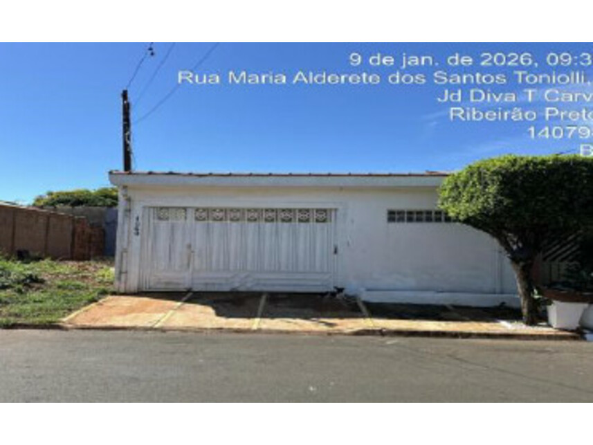 Casa - Ribeirão Preto/SP - Rua Maria Alderete dos Santos Toniolli 1060 - Casa (Lote 17 da Quadra 25)